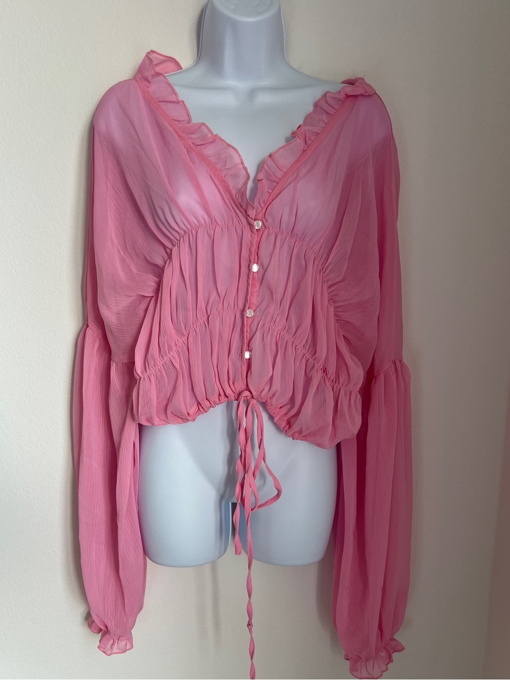 SNDYS Bali Top in Baby Pink – US Size 4